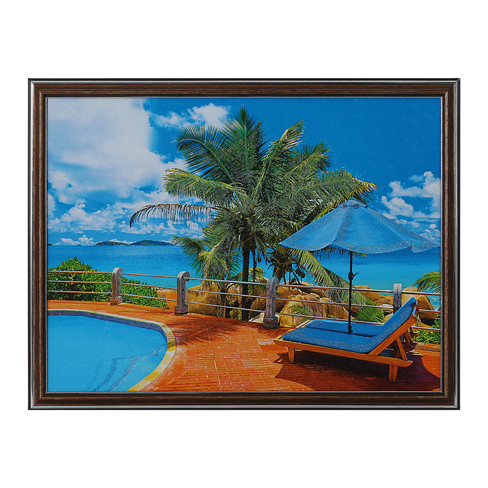 Картина "На берегу океана" 33*43 см