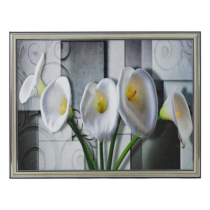 Картина "Белые каллы" 33*43 см