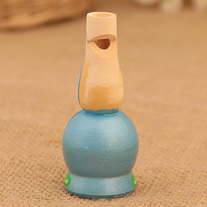 Сувенир - свистулька «Зайка», малый, микс