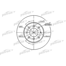 

Диск тормозной Patron PBD4345