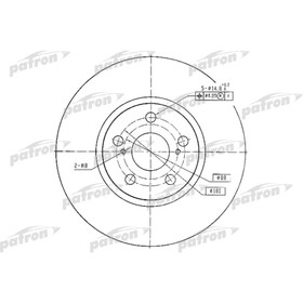 

Диск тормозной Patron PBD4416