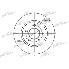 

Диск тормозной Patron PBD53019