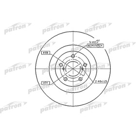 

Диск тормозной Patron PBD7004