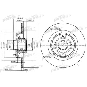 

Диск тормозной Patron PBD7010