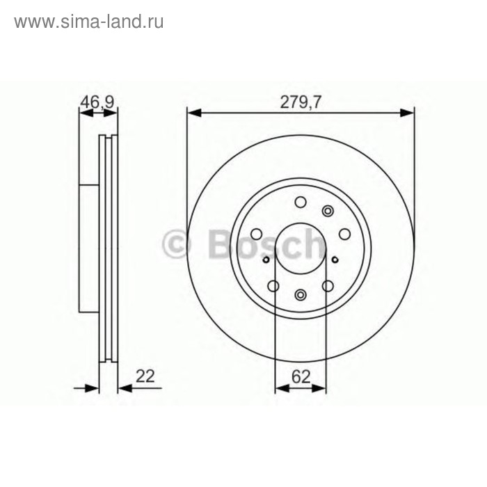 фото Диск тормозной bosch 0986479s58