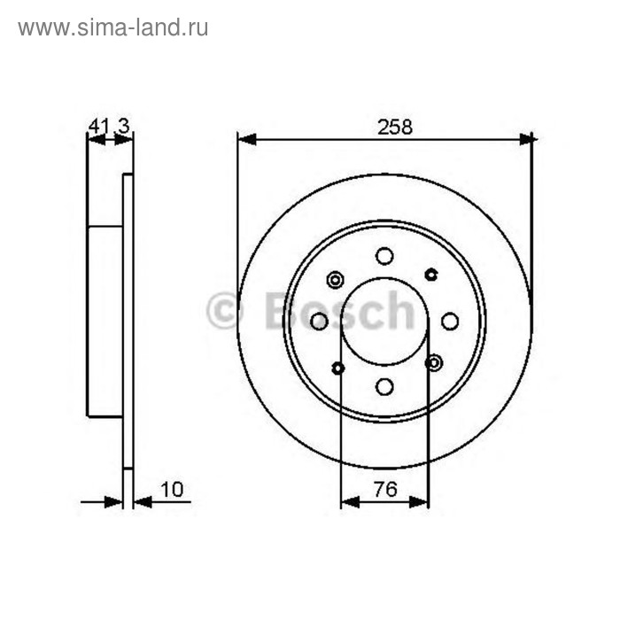 фото Диск тормозной bosch 0986479462