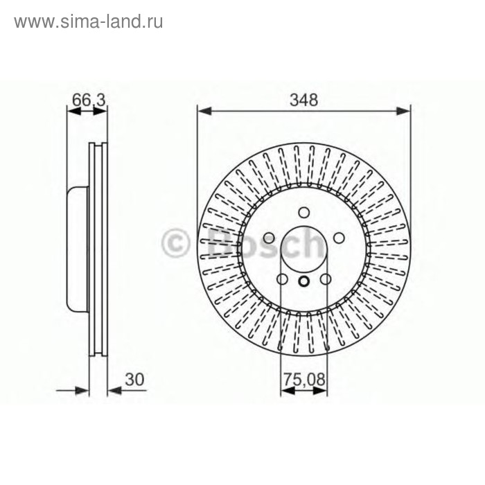 фото Диск тормозной bosch 0986479772