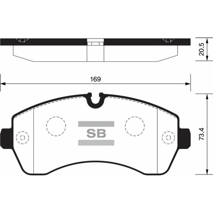 Колодки тормозные дисковые HI-Q SP1425