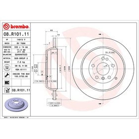 

Диск тормозной Brembo 08R10111