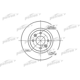 

Диск тормозной Patron PBD1017