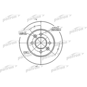 

Диск тормозной Patron PBD1030