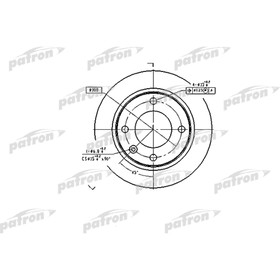 

Диск тормозной Patron PBD1122