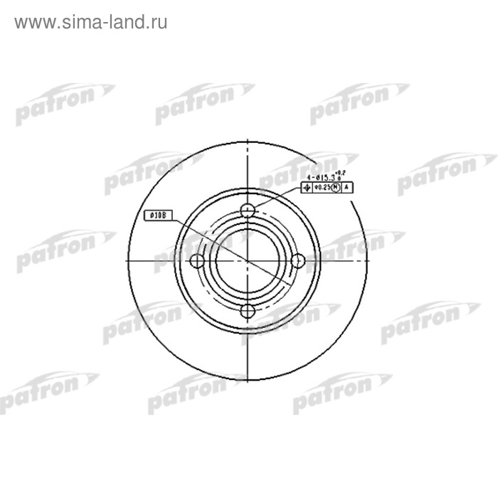 фото Диск тормозной patron pbd1521