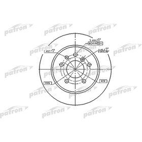 

Диск тормозной Patron PBD1613