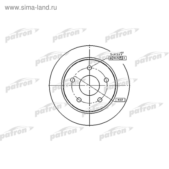 фото Диск тормозной patron pbd1651