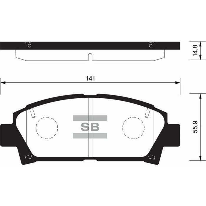 Колодки тормозные дисковые HI-Q SP1466