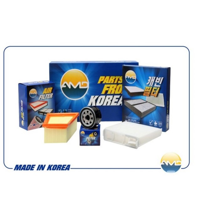 Комплект фильтров (масляный, воздушный, салонный)  AMD AMDSETF127