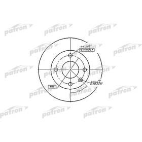 

Диск тормозной Patron PBD2598