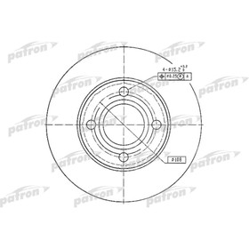 

Диск тормозной Patron PBD2599