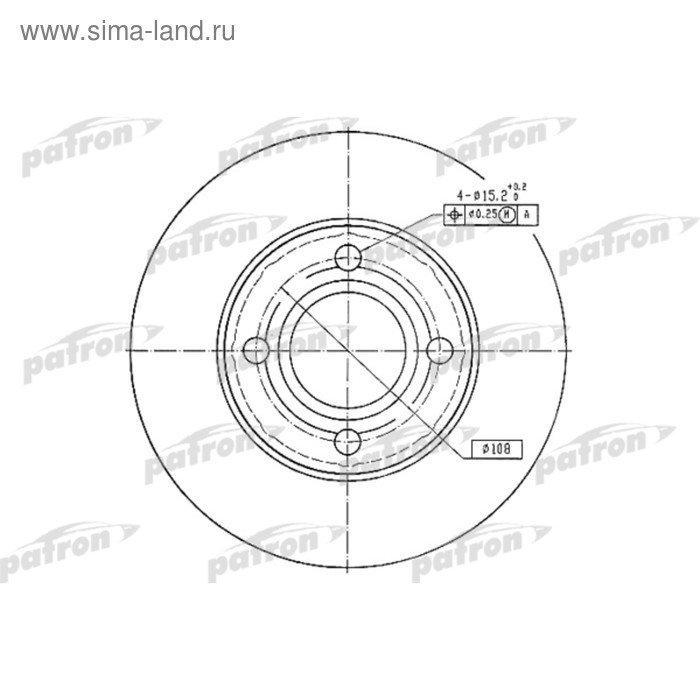 фото Диск тормозной patron pbd2599