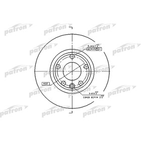 

Диск тормозной Patron PBD2665