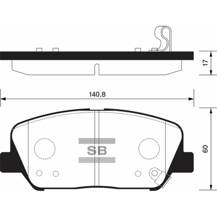 Колодки тормозные дисковые HI-Q SP1403