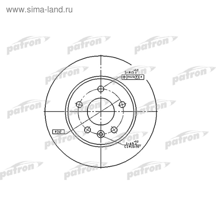 фото Диск тормозной patron pbd2797