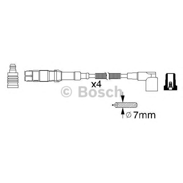 Провода высоковольтные, комплект BOSCH 0986356310