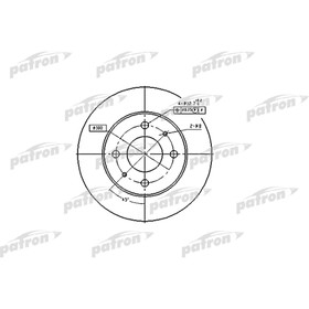 

Диск тормозной Patron PBD4019