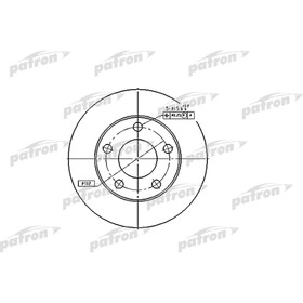 

Диск тормозной Patron PBD4026