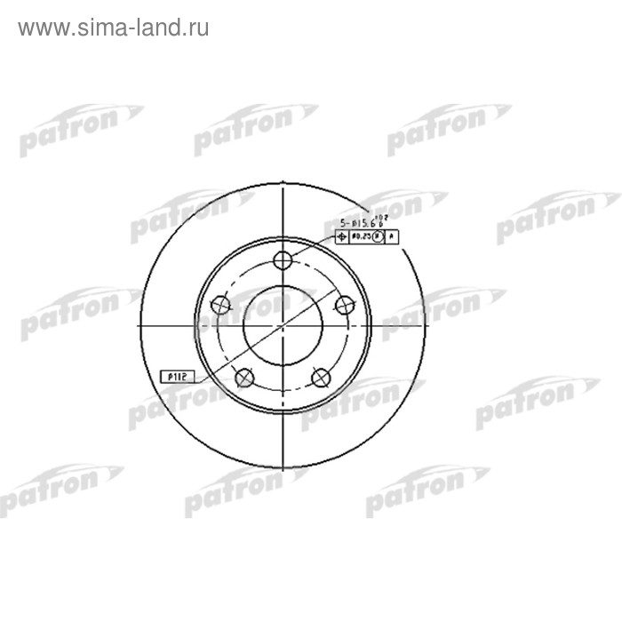 фото Диск тормозной patron pbd4026