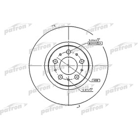 

Диск тормозной Patron PBD4053