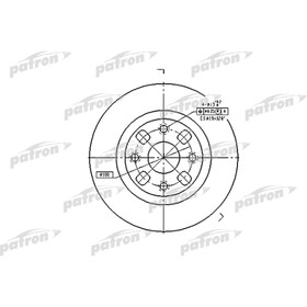 

Диск тормозной Patron PBD4119
