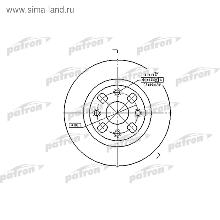 фото Диск тормозной patron pbd4119