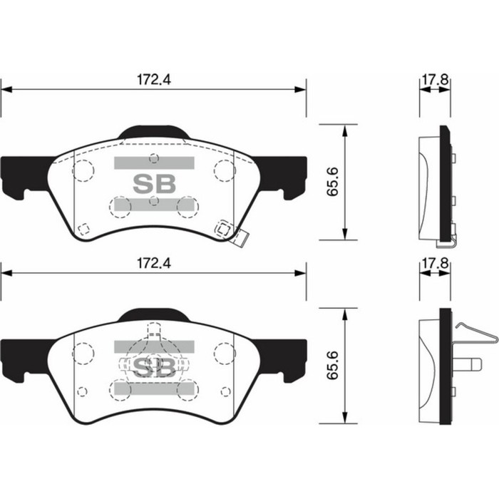 Колодки тормозные дисковые HI-Q SP1440