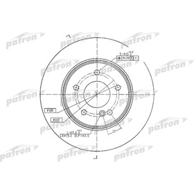

Диск тормозной Patron PBD4134