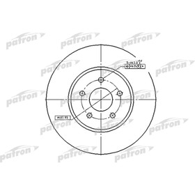 

Диск тормозной Patron PBD4147