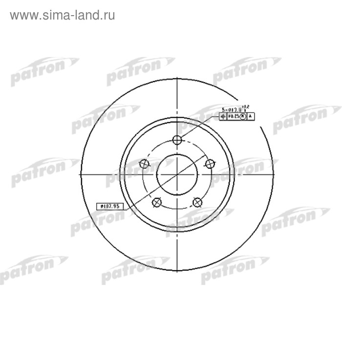 фото Диск тормозной patron pbd4147