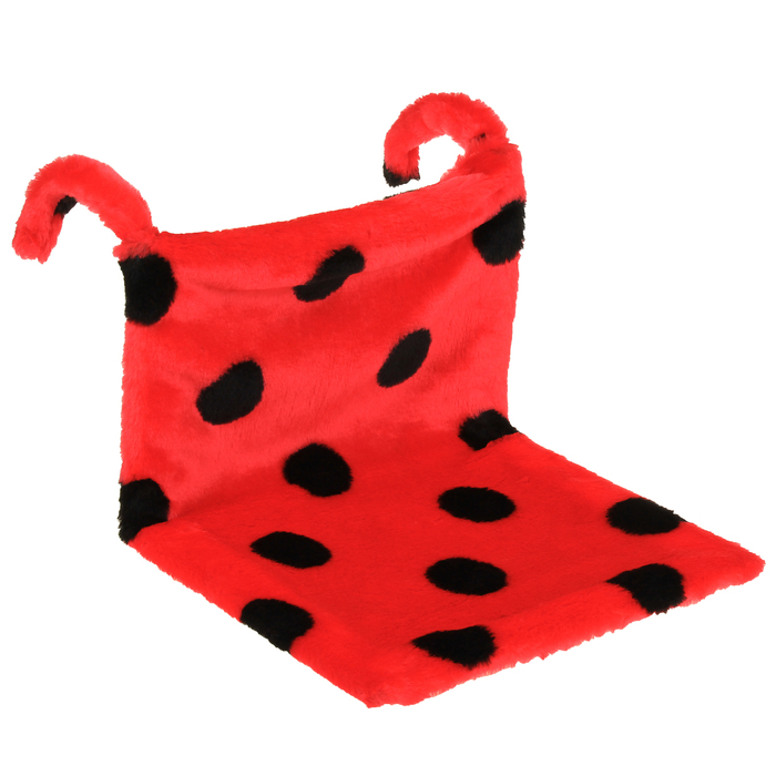 Гамак на батарею Happy Friends для кошек, 43 х 32 х 20 см, красный в горох