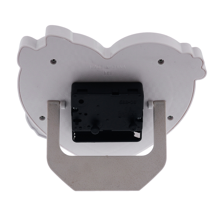 Будильник детский "Сердечко"15.5х13 см, микс