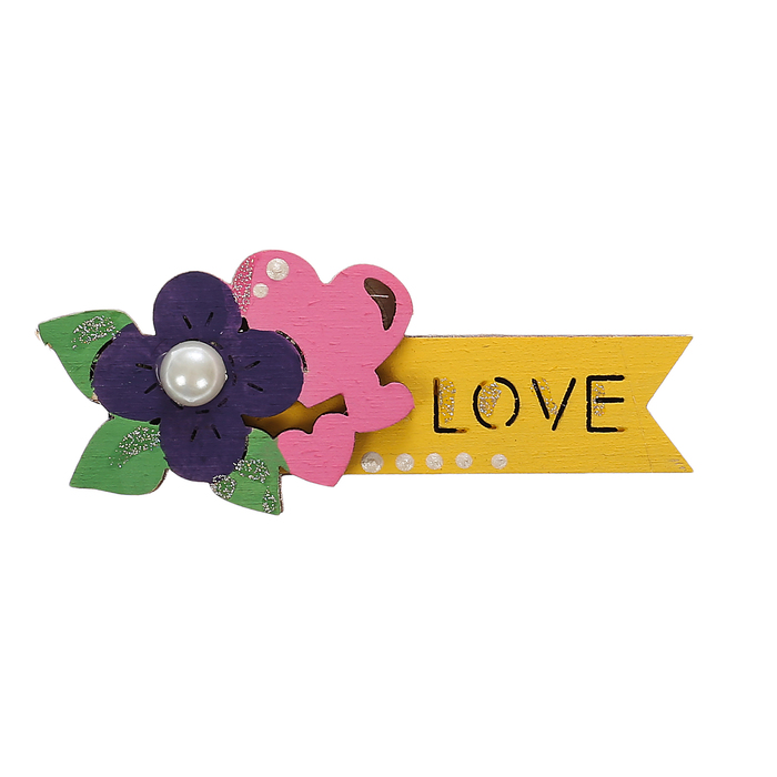 Магнит «Love», 80х35х3 мм