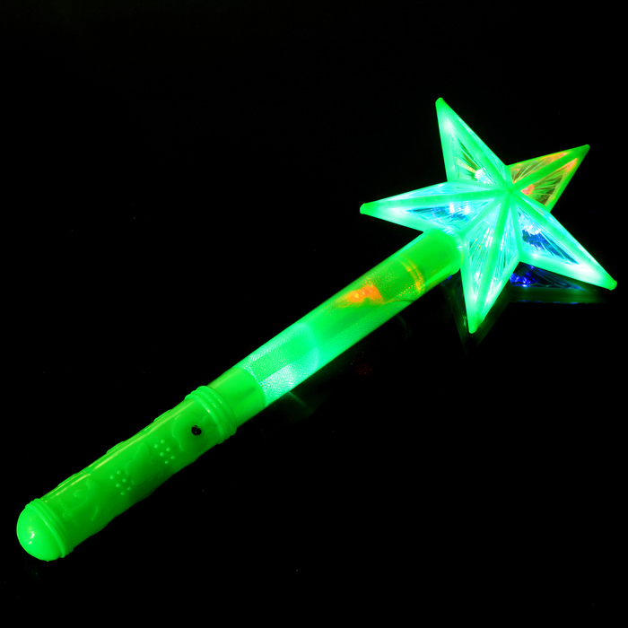 Палочка световая "Звёздочка", цвет зелёный