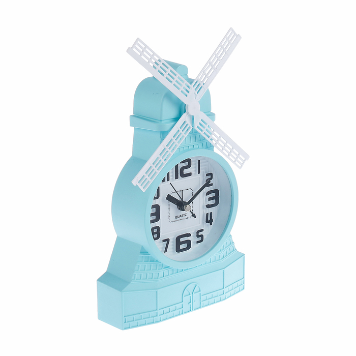 Будильник детский "Мельница", 21х13 см, микс