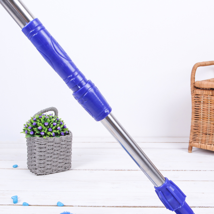 Швабра плоская телескопическая Ocean, стальная ручка, микрофибра 50х13,5х84(127) см