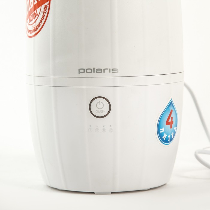 Увлажнитель воздуха Polaris PUH 7140, ультразвуковой, 25 Вт, 4 л, белый