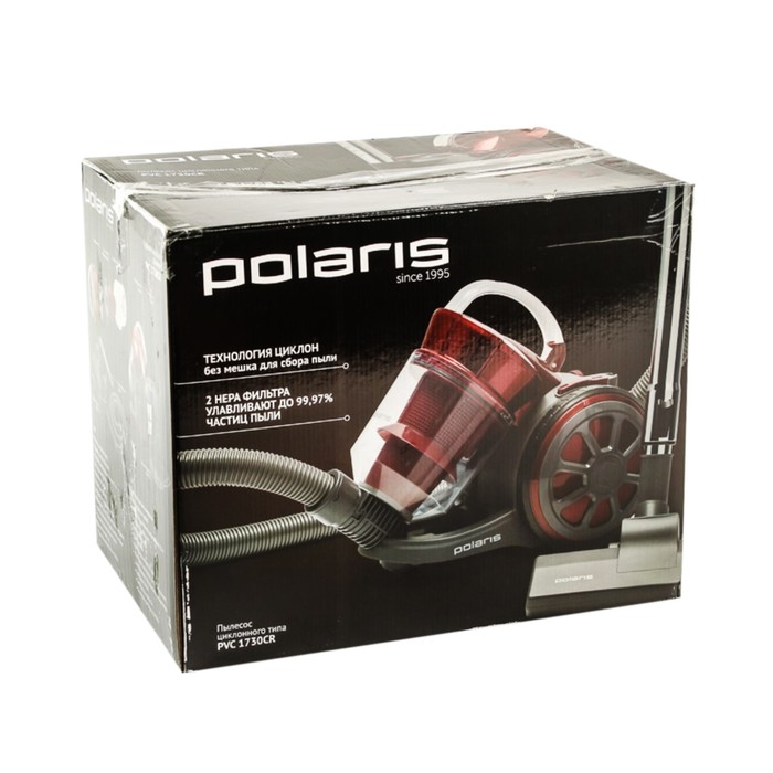 Пылесос Polaris PVC 1730CR, 350 Вт, красный