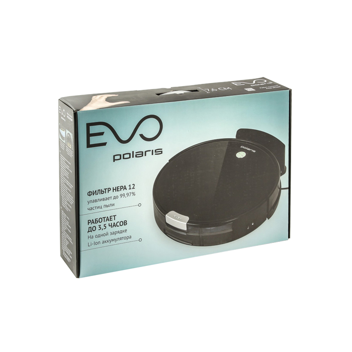 Робот-пылесос Polaris PVCR 0926W, 22 Вт, чёрный