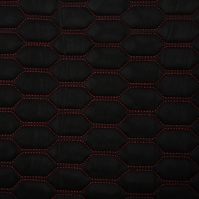 Накидки на передние сиденья CAPRI, экокожа, черно-красный, набор 2 шт.