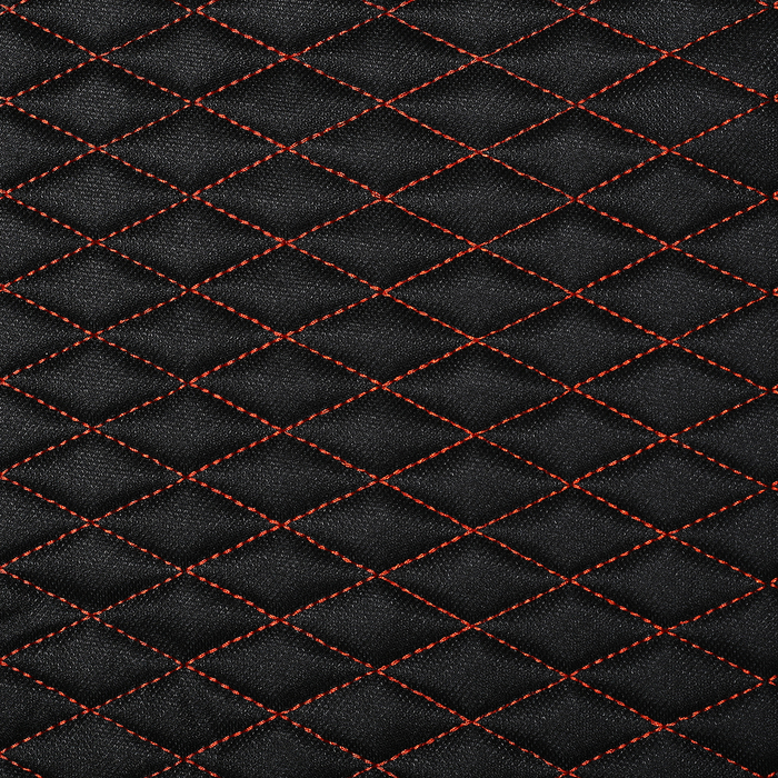 Накидки на передние сиденья PALERMO, велюр, черно-оранжевый, набор 2 шт.