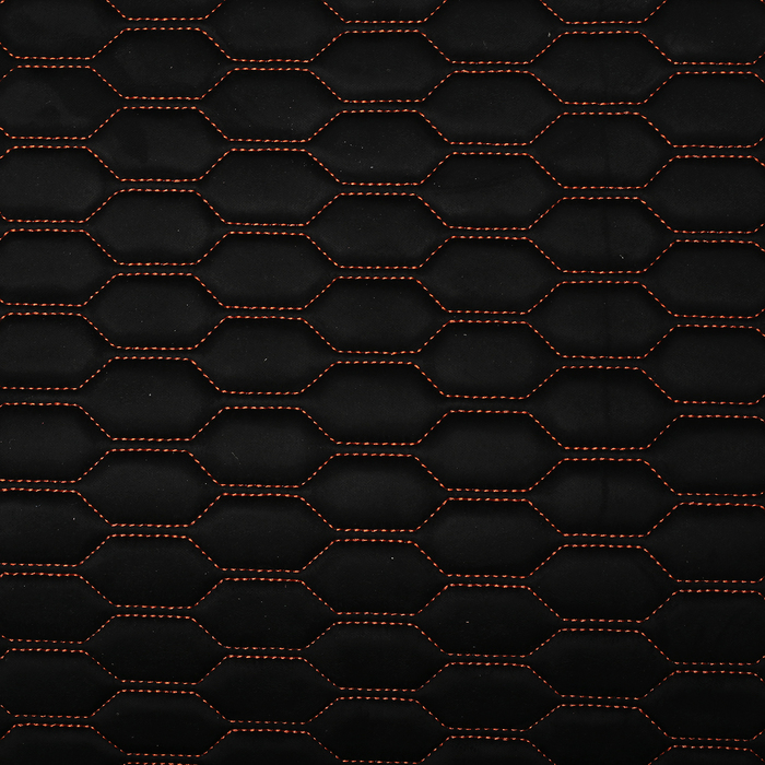 Накидки на передние сиденья CAPRI, экокожа, черно-оранжевый, набор 2 шт.